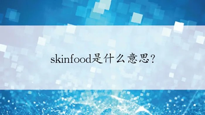 skinfood是什么意思？