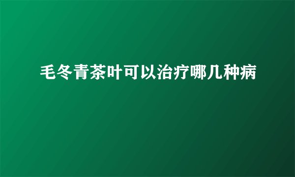 毛冬青茶叶可以治疗哪几种病