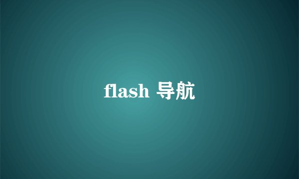 flash 导航