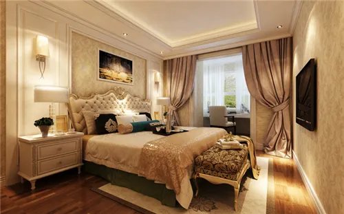 简欧主卧室装修效果图 欧式卧室装修设计参考