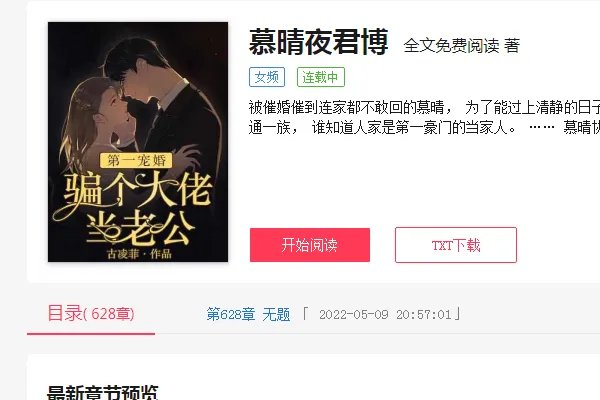 夜君博慕晴的小说