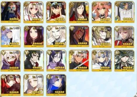 命运冠位指定fgo二周年福袋从者汇总 全限定英灵