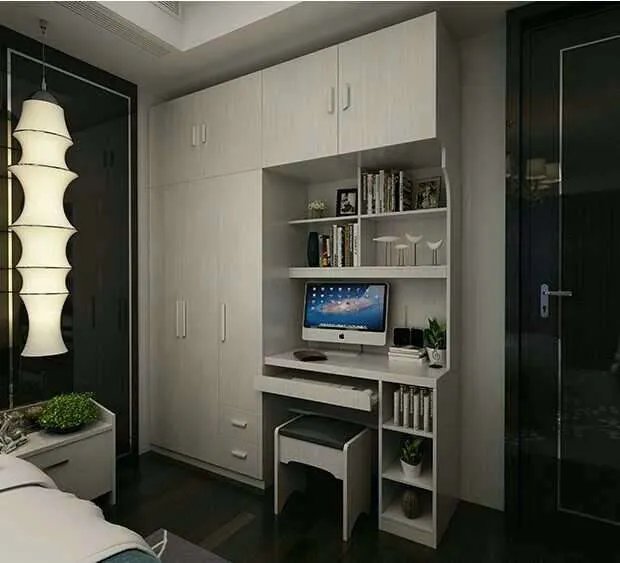 衣柜带电脑桌效果图分享