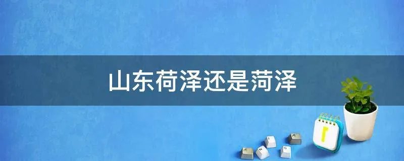 山东荷泽还是菏泽