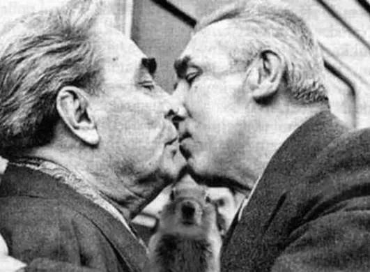 勃列日涅夫之吻是怎么回事？他吻过铁娘子吗