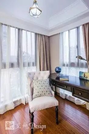 《沫蓝》105平美式by设计师：石头
