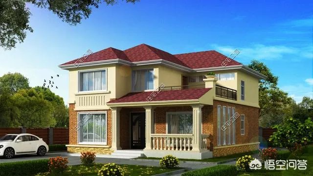 在农村盖占地90平米，二层小楼该怎么设计？