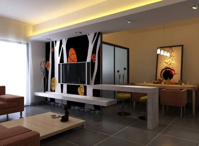 20多款电视墙隔断巧设计 漂亮又实用