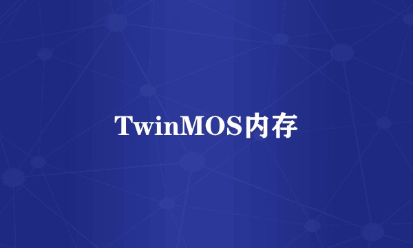 TwinMOS内存
