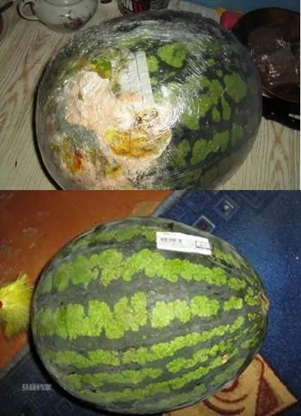 地下室发现一年前买的西瓜 打开后超惊讶（图）