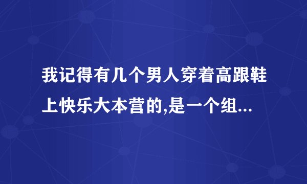我记得有几个男人穿着高跟鞋上快乐大本营的,是一个组合，把视频的网址发给我