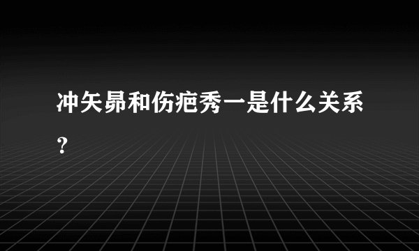冲矢昴和伤疤秀一是什么关系？