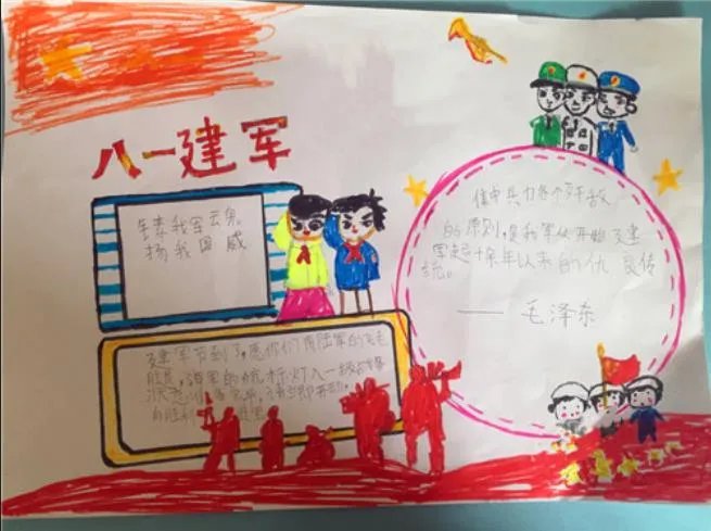 2020建军节手抄报大全图片 2020八一建军节手抄报简单图片