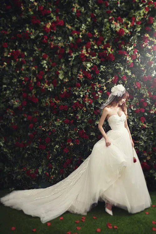 韩国新娘婚纱照图片欣赏  怎样打造韩式新娘造型