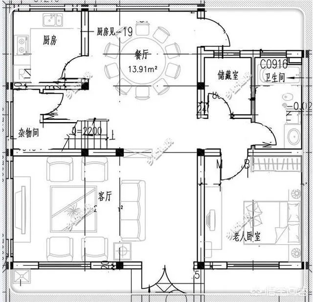 在农村盖占地90平米，二层小楼该怎么设计？