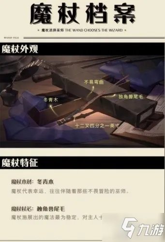 《哈利波特魔法觉醒》魔杖测试/魔杖档案图鉴 魔杖汇总