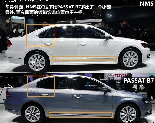 大众NMS和帕萨特B7L的区别?
