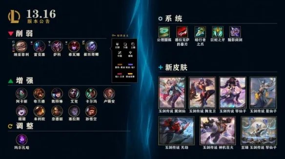 《英雄联盟》官网更新内容最新公告大全