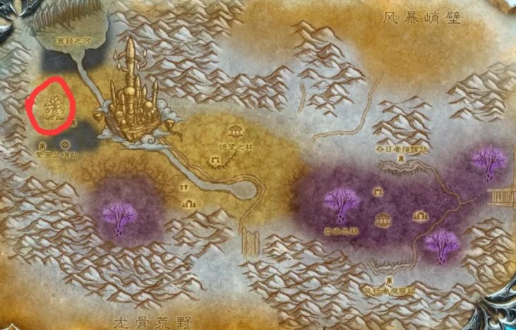 魔兽世界符印巨树在哪