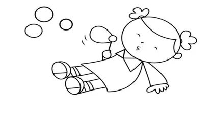 人物女孩简笔画