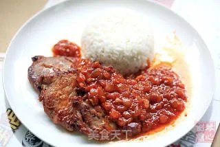 茄汁猪扒饭