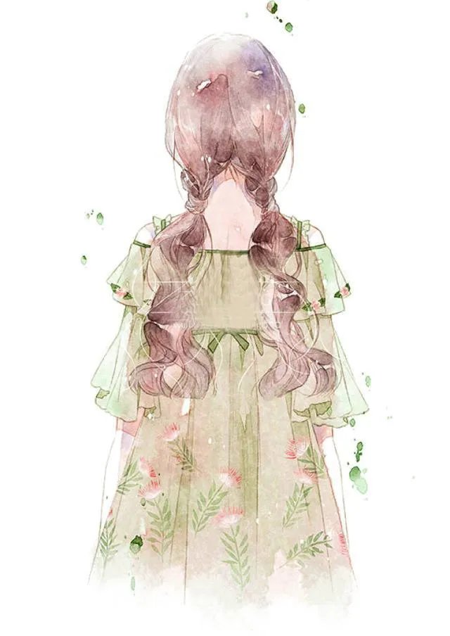 有没有背影绘画唯美图片分享？