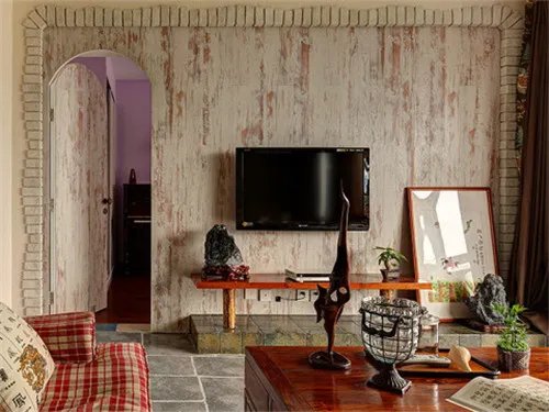 电视墙隐形门装修效果图  4款电视墙隐形门设计方案