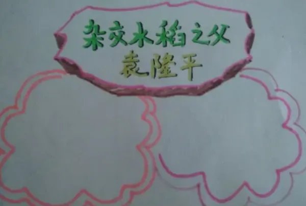 袁隆平手抄报怎么画图片大全