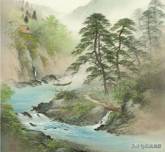 小溪泛尽却山行的“却”是什么意思？