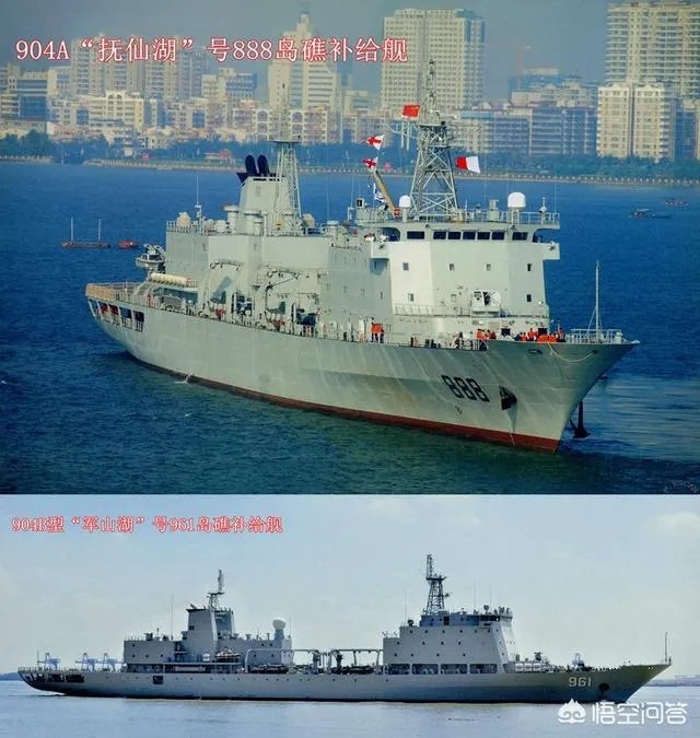 在辽宁舰的编队中，“呼伦湖”号补给舰有什么作用？