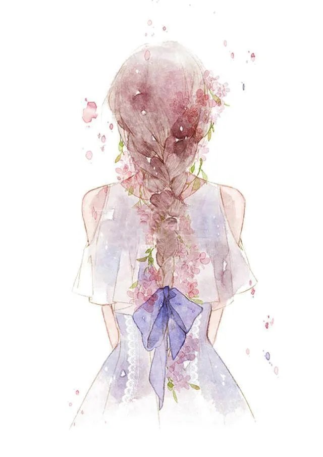 有没有背影绘画唯美图片分享？