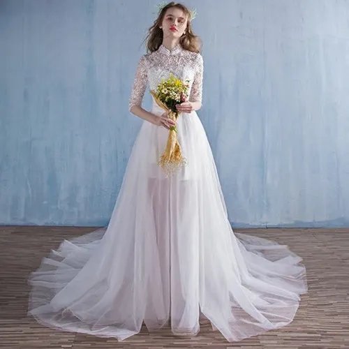 没胸怎么穿婚纱  胸小的新娘穿什么婚纱好看