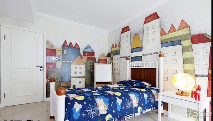 环保时尚 15款手绘墙儿童房效果图