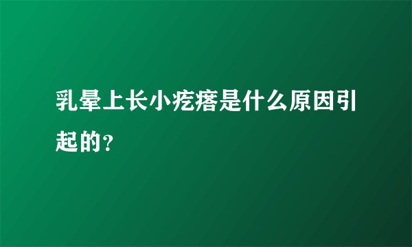 乳晕上长小疙瘩是什么原因引起的？