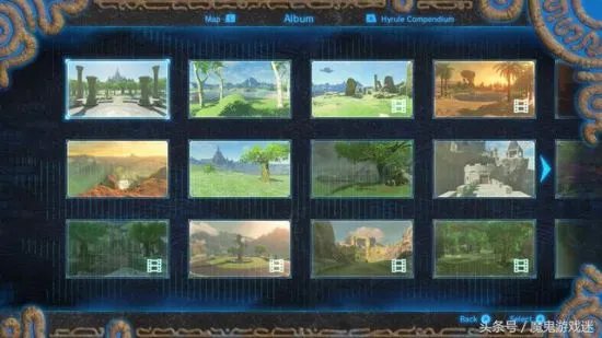 《塞尔达传说荒野之息》全13处回忆地点位置图示