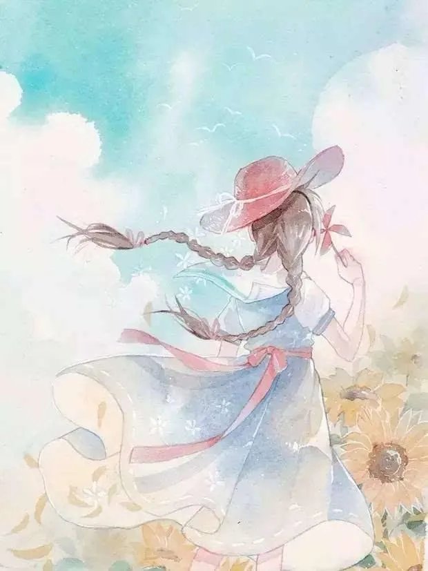 有没有背影绘画唯美图片分享？