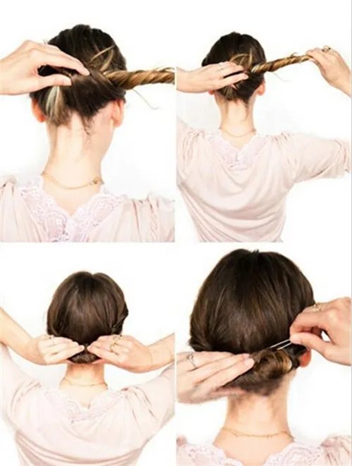 新娘盘发步骤怎么做  新娘盘发造型就这么简单