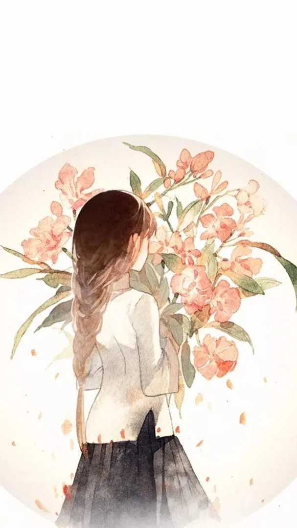 有没有背影绘画唯美图片分享？