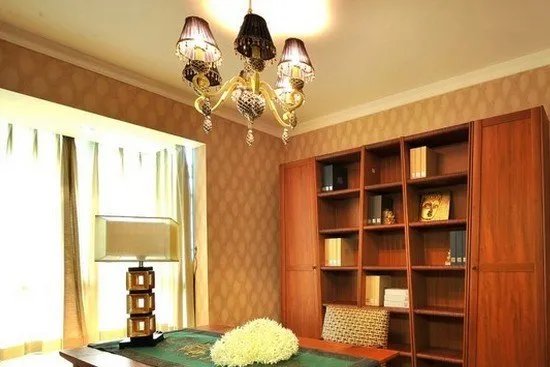 中式书房吊顶装修效果图 中式书房吊顶这样装