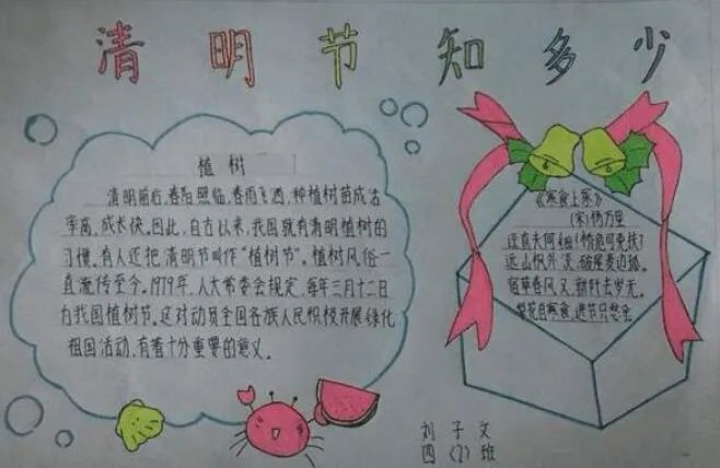 清明手抄报 关于清明节的手抄报简单漂亮
