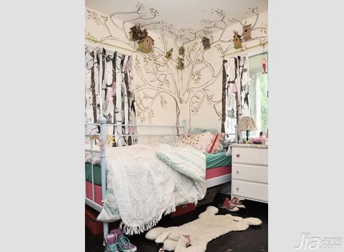 环保时尚 15款手绘墙儿童房效果图