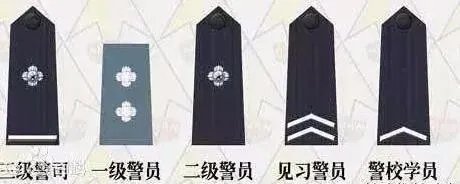 公安肩章级别图解