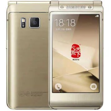 三星W2016智能手机（翻盖 尊贵金 电信4G标配版 双卡双待） 京东5428元