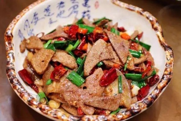 土匪猪肝的做法