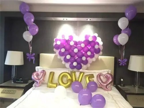 结婚房间气球布置图片  如何用气球布置结婚房间