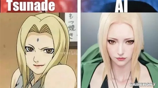 AI真人化《火影忍者》女角色 纲手散发御姐级魅力