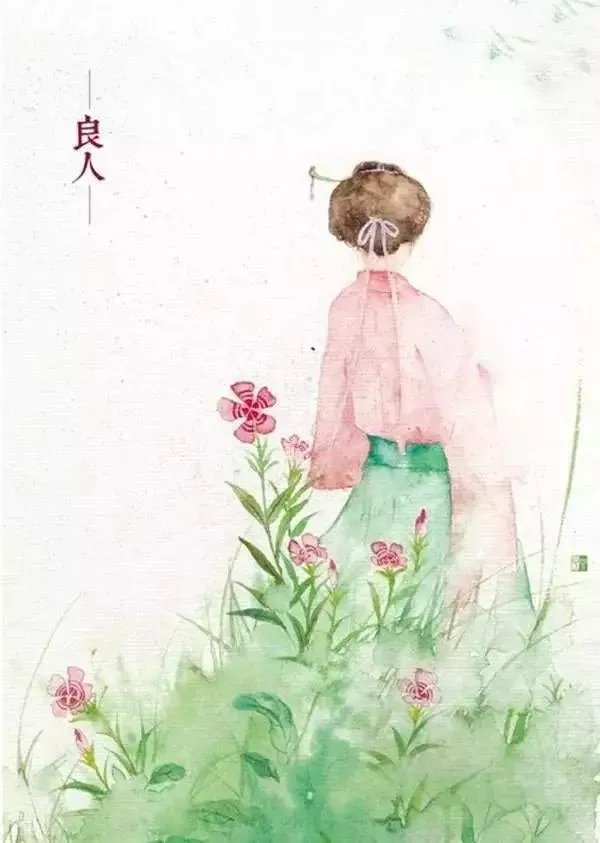 有没有背影绘画唯美图片分享？