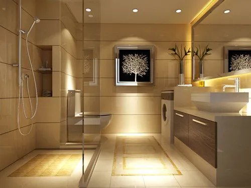 卫生间装饰效果图  装饰光彩照人的卫生间