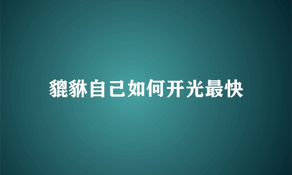 貔貅自己如何开光最快