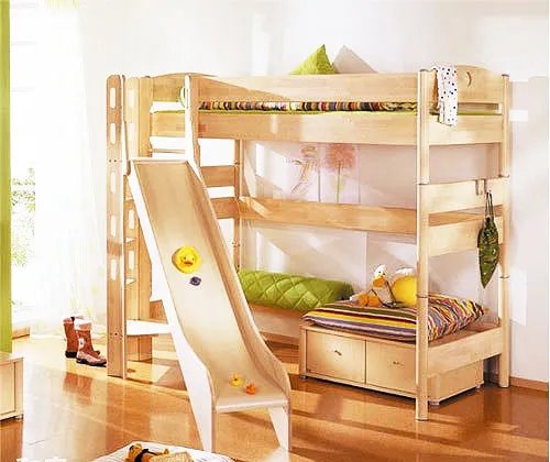 滑梯儿童床—满足孩子童心，就从下床那刻开始！